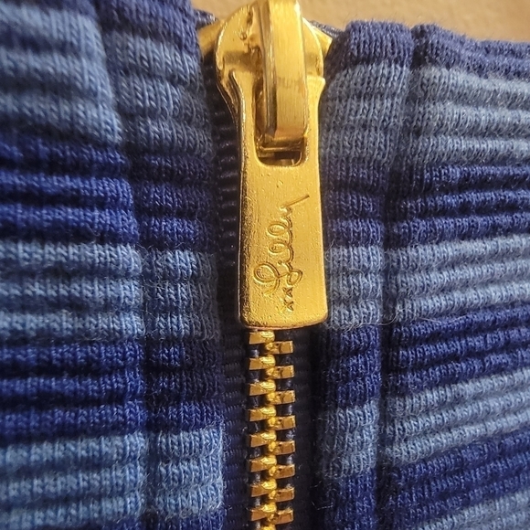 Lilly Pulitzer Alden Dress in Blue Grotto Ottoman Stripe Size  XXS - Picture 6 of 9